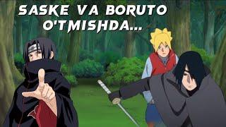 Saske va Boruto Itachiga to'qnashib qolishdi |Naruto Fan Art uzbek tilida.