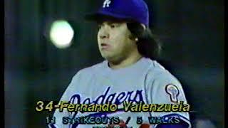 1981-05-08  Dodgers - Fernando Valenzuela shuts out the Mets (Last Inning)