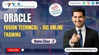 Oracle Fusion Technical + OIC Training | Oracle Integration Cloud Online Training Course Demo - 2