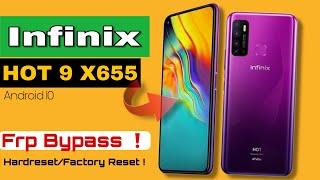 Infinix HOT 9 Full Unlock, Factory Reset Remove pin ,pattern ,X655 Frp bypass Google account NEW!!