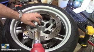 BMW Motorcycle Front Wheel Bearings Replacement DIY