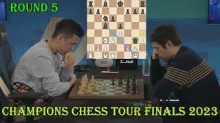 Nodirbek Abdusattorov vs Hikaru Nakamura || Champions Chess Tour Finals 2023 - R5 - G1