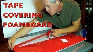 TAPE COVERING FOAMBOARD - For RC Airplane Construction
