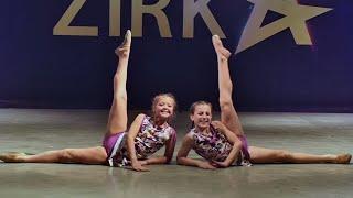 The choreographic duo performs a contemporary dance at the Talent Show ZIRKA