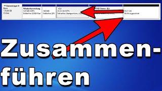 Windows  - Nicht nebeneinander liegende Partitionen zusammenfügen