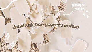 STICKER PAPER REVIEW (Amazon, Online Labels, & Cricut!) - I tried 8 Sticker Papers So You Don't!