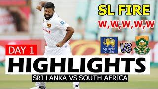 Sri Lanka Vs South Africa 1st Test Match Day 1 Highlights 2024 | Sl Vs Sa