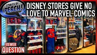 Disney stores give no love to Marvel comics