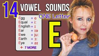 14 Ways to Pronounce the Letter E | English Vowel Sound | English Pronunciation