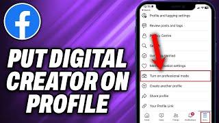 How To Put Digital Creator on Facebook Profile (2024) - Quick Help