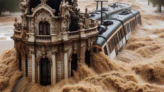 Historic flood in Spain. State of emergency and mass evacuation declared