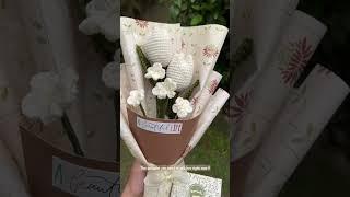 Crochet Tulips and Forget-me-not Bouquet  #crochet #handmade #trending #shorts #viralvideo #diy