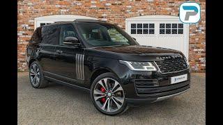 2020/20 LAND ROVER 5.0 V8 SVAUTOBIOGRAPHY DYNAMIC IN SANTORINI BLACK WITH BLACK QUILTED LEATHER