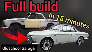 VW Karmann Ghia Type34 barn find restoration time lapse - 1year and 1day