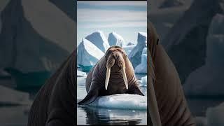 Unknown Facts "Walrus" #animalfacts #marinelife #wildlifefacts #facts #walrus #ice #nature #fyp