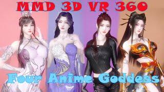 360VR Four Goddess VAM MMD【I‘m Feelling Good】