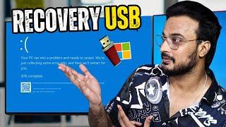 How to CREATE & USE Recovery Drive USBin Windows 10/11 - Do this NOW