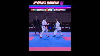 Amazing Ippon Ura Mawashi Geri  #shorts #karate #karategirl #wkf #ippon #martialarts  #ziyagha