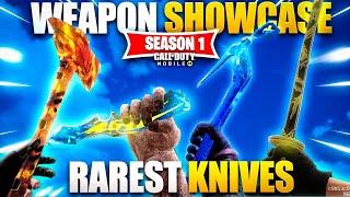 0.001% OF PLAYERS have these RARE KNIVES! (RAREST KNIVES!) COD Mobile