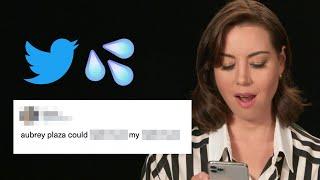 Aubrey Plaza Reads Thirst Tweets