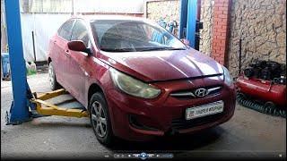 Как гремит помпа двигателя замена помпы на Hyundai Solaris 2011 года Хендай Солярис 1,4