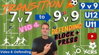 Defending at 9v9 - Blocks, Press, Corners