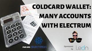 Coldcard Bitcoin Wallet + Electrum – How To Create Multiple Accounts