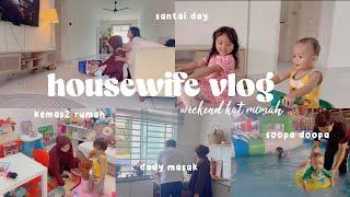 housewife vlog | weekend kat rumah | mengemas | family time 🫶