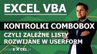 Excel VBA - zależne listy rozwijane (ComboBox) w UserForm. Gotowy formularz do wprowadzania danych.