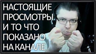 Настоящие просмотры и то что показано на канале YouTube