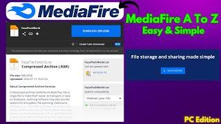 MediaFire Full Detailed | From Uploading Files to Share Link | PC