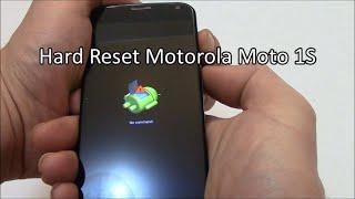 How to Hard Reset & Factory Reset Motorola Moto 1S Mobile