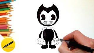 How to Draw Bendy (Bendy and the Ink Machine) - Как Нарисовать Бенди поэтапно