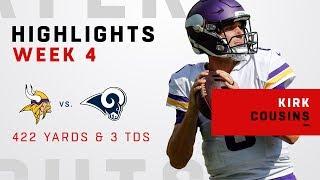 Kirk Cousins' Huge Game w/ 422 Yards & 3 TDs