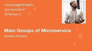 Main Groups of Microservices