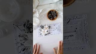 Christmas card with natural adornments #cardmaking #13arts #papercraft #crafting