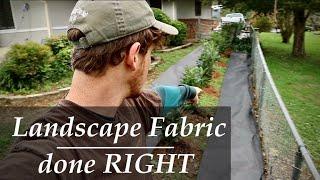 ELIMINATE Weeds | Landscape Fabric done RIGHT