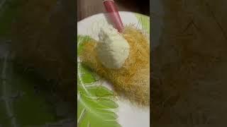 Simple Kunafa With Mozarelle cheese #kunafa#youtubeshorts #trending #trendingshorts #shorts