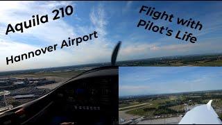 VFR - Flight Hannover (EDDV) with Low Approach in Hildesheim (EDVM) & Aquila 210 &  ATC