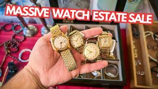 Finding a TON of Vintage Watches at Estate Sales For $200! 