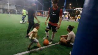 MOMENT LUCU ABANG EL MAIN BOLA BARENG PAPA BI DI PINGGIR LAPANGAN