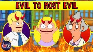 Bob’s Burgers Villains: Evil to Most Evil 