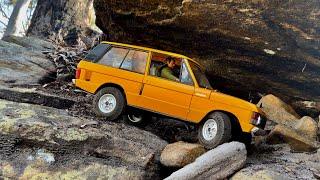 Slow Controlled Descent | 1970 Range Rover Classic 1:10 RC Scale Crawler | ASMR Slow Crawling 