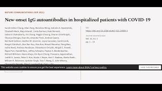 New-onset IgG autoantibodies in hospitalized patients with COVID-19 | RTCL.TV