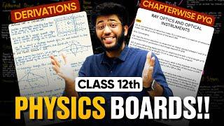 Class 12th PHYSICS All Derivations and Chapter-Wise Previous Year Questions | @ShobhitNirwan17