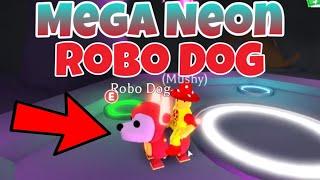 First Ever MEGA NEON ROBO DOG In Adopt Me! (Roblox)