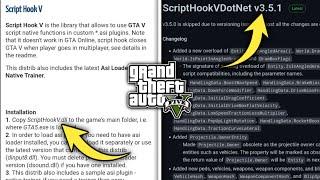 Install ScriptHook V & ScriptHook V .NET (2022)|| GTA 5 MODS 2022