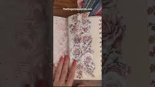 #ASMR  Part 2 Layered Pages & Lace Floral Borders | Timeless Art Deco Journal #thegingerbreadprints