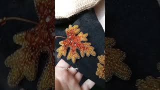 Брошь из бисера #handicrafts #brooches #handmade #брошьизбисера #design