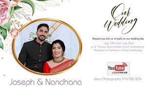 WEDDING CEREMONY || JOSEPH & NANDHANA